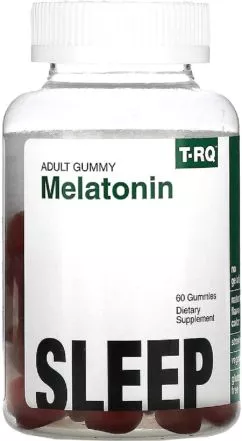 Мелатонин, Здоровый сон, вкус клубники, T-RQ 60 жевательных конфет (835776001285)