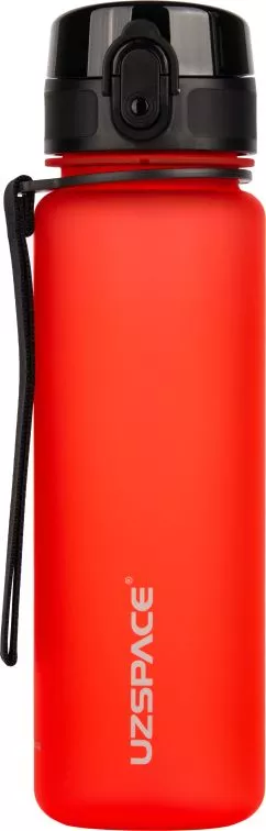 Пляшка для води Uzspace 3026 Frosted 500 мл Вогняно-червона (6955482379493)