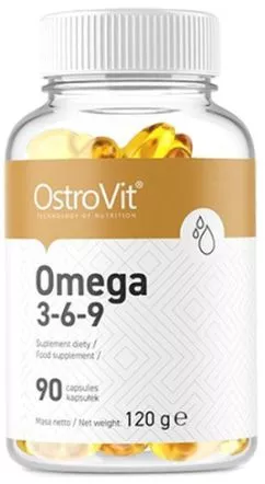 Жирные кислоты OstroVit Omega 3-6-9 90 капсул (5903246220339)