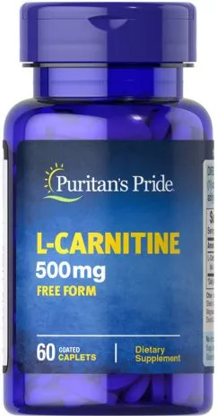 Жироспалювач Puritan's Pride L-Carnitine 500 мг 60 таб. (074312116841)