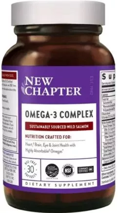 омега 3 Комплекс, Omega 3 Complex, New Chapter, 30 желатиновых капсул (727783902924)