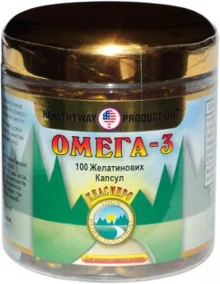 Жирні кислоти Healthyway Production Омега-3 100 капсул (616659000515)