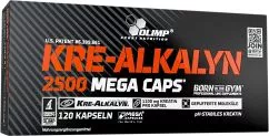 Креатин Olimp Kre-Alkalyn 2500 Mega Caps 120 капсул (5901330003622)