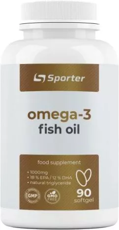 Риб'ячий жир Sporter Omega 3 1000 мг — 90 софтгель (4820249720578)