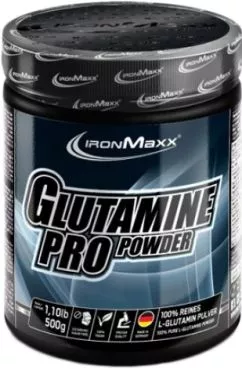 Глютамин IronMaxx Glutamine Pro Powder 500 г (4260196290791)