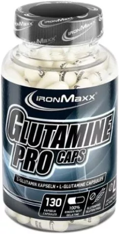 Глютамин IronMaxx Glutamine Pro 130 капсул (4260196290425)