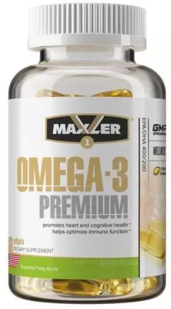 Омега-3 Maxler Рыбий жир 120 капсул (4260122320486)