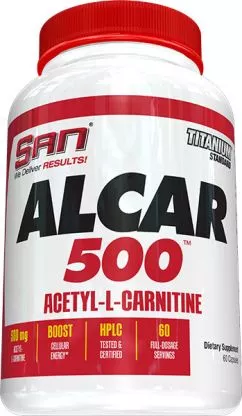 Жироспалювач SAN Nutrition ALCAR 500 Acetyl-L-Carnitine 60 капсул (672898440048)