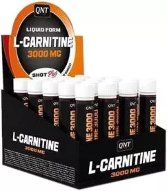 Жироспалювач QNT L-Carnitine 3000 мг 12 шотів по 80 мл червоний фрукт (5404017400207)