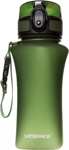 Екологічна пляшка для води Uzspace Wasser 350 мл Зелена (6955482372180)