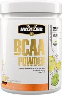 Амінокислота Maxler BCAA Powder 420 г зі смаком лимона та лайма (4260122322077)