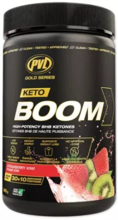 Жироспалювач PVL Keto Boom 320 г Strawberry Kiwi (627933670027)