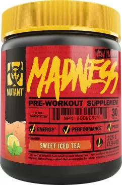 Предтренировочный комплекс Mutant Madness 225 г со вкусом Сладкого холодного чая (627933026190)