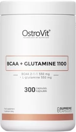 Аминокислота ВСАА OstroVit BCAA 1000 мг 300 капсул (5903246228335)