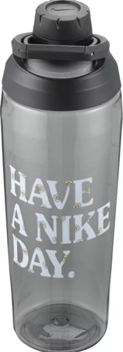 Пляшка для води Nike TR Hypercharge Chug Bottle 24OZ 709 мл Антрацит з чорним (N.100.1936.088.24)