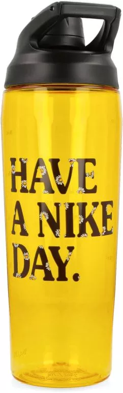 Пляшка для води Nike TR Hypercharge Chug Bottle 24OZ 709 мл Жовта із чорним (N.100.1936.758.24) (887791412492)