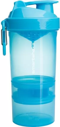 Шейкер спортивний SmartShake Original2GO 600 мл Neon Blue (10560102)