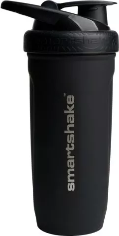 Шейкер спортивный SmartShake Reforce Stainless Steel 30oz/900 мл Black (11150103)