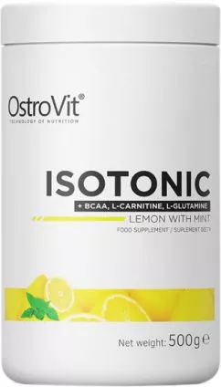 Ізотонік OstroVit Isotonic 500 г Лимон з м'ятою (5903933904276)