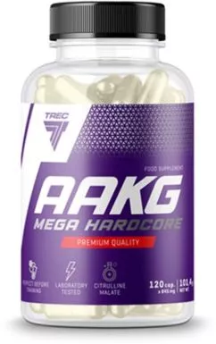 Амінокислота Trec Nutrition AAKG Mega Hardcore - 120 капс (5901828345104)