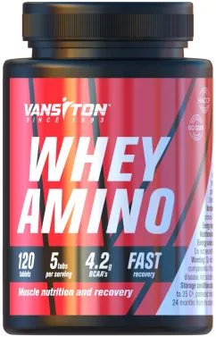 Амінокислота Vansiton Whey Amino 120 таблеток (4820106590771)