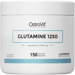 Амінокислота OstroVit Glutamine 1250 мг 150 капсул (5903246228373)