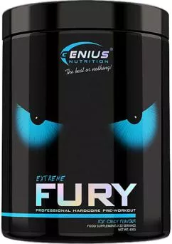Предтренировочный комплекс Genius Nutrition Fury extreme 400 г Ледяная конфета (GN104)