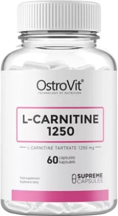 Жироспалювач OstroVit L-Carnitine 1250 60 капсул (5903246222401)