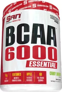 Амінокислота SAN BCAA 6000 Essential 417 г Candy limeade (672898419983)