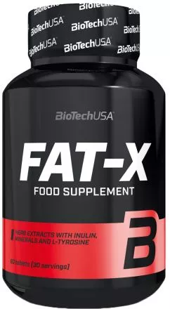 Жироспалювач Biotech Fat-X 60 таблеток (5999076228430)