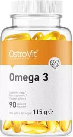 Жирні кислоти OstroVit Omega 3 90 капсул (5902232611045)