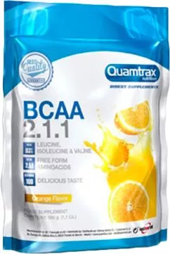 Амінокислота Quamtrax BCAA 2:1:1 500 г Апельсин (8436046974609)