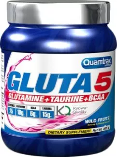 Глутамін Quamtrax Gluta 5 400 г Фруктовий (8436046970052)