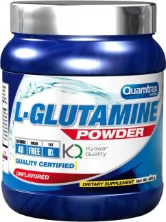 Глутамін Quamtrax L-Glutamine 400 г (8436046970687)