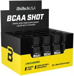 Аминокислота Biotech BCAA Shot Лайм 60 мл (5999076209248)