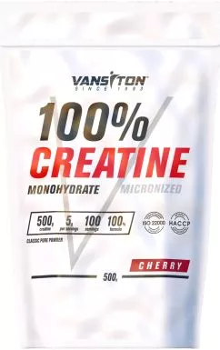 Креатин Vansiton моногідрат Creatine Power 500 г Cherry (4820106591839)