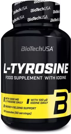 Аминокислота Biotech L-tyrosine 100 капсул(5999076234332)