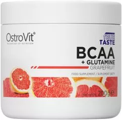 Аминокислота OstroVit BCAA + Glutamine 200 г Грейпфрут (5903246227505)