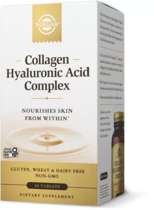 Амінокислотний комплекс Solgar Collagen Hyaluronic Acid Complex 120 мг 30 таблеток (SOL417) - фото №2