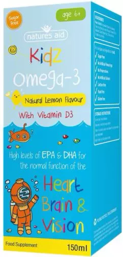 омега 3 с витамином D3 Natures Aid Kidz Omega-3 150 мл (ND139510)