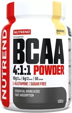 Аминокислота Nutrend BCAA 4:1:1 Powder 500 г Грейпфрут (8594014860900)