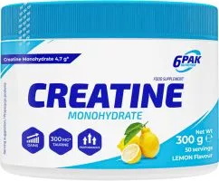Креатин 6PAK Creatine Monohydrate 300 г лимон (5902811814577)