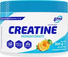 Креатин 6PAK Creatine Monohydrate 300 г апельсин (5902811814591)