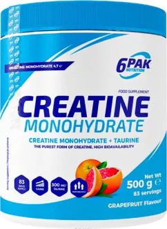 Креатин 6PAK Creatine Monohydrate 500 г грейпфрут (5902811810708)