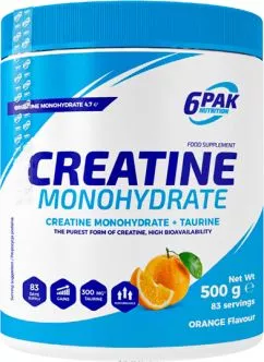 Креатин 6PAK Creatine Monohydrate 500 г апельсин (5902811810685)