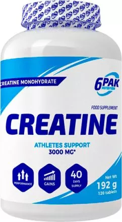Креатин 6PAK Creatine Monohydrate 120 таблеток (5902811811101)