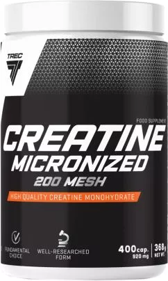 Креатин микронизированный Trec Nutrition Creatine Micronized 200 Mesh 400 капсул (5902114018160)