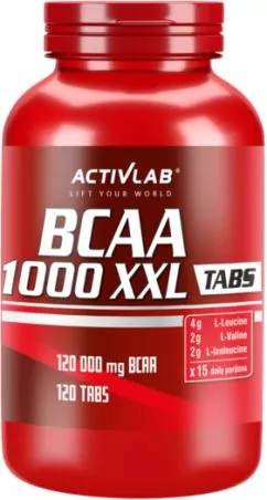 Амінокислота ActivLab BCAA 1000 XXL 120 таблеток (5907368831022)