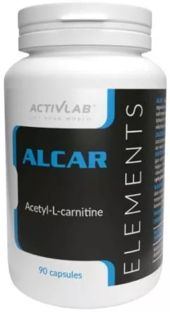 Ацетил-L-карнітин ActivLab Elements ALCAR 90 капсул (5907368837291)