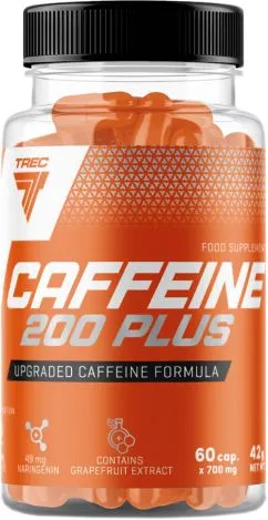 Кофеин Trec Nutrition Caffeine 200 Plus 60 капсул (5902114017569)